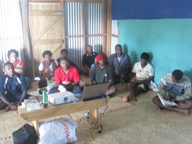 Classroom in Fiji Highlands with partial attendees
